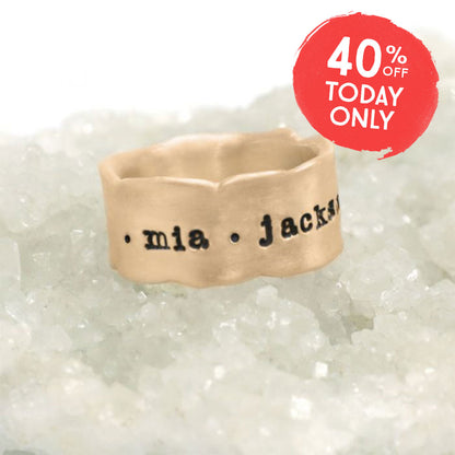 Very Fine Line Ring {14K Solid Gold}