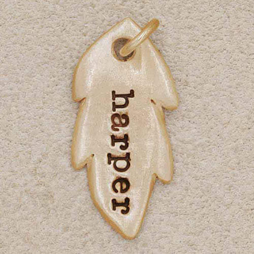 Feather Tag (9K Solid Gold)