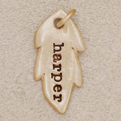 Feather Tag (9K Solid Gold)