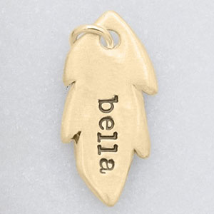 Feather Tag (9K Solid Gold)