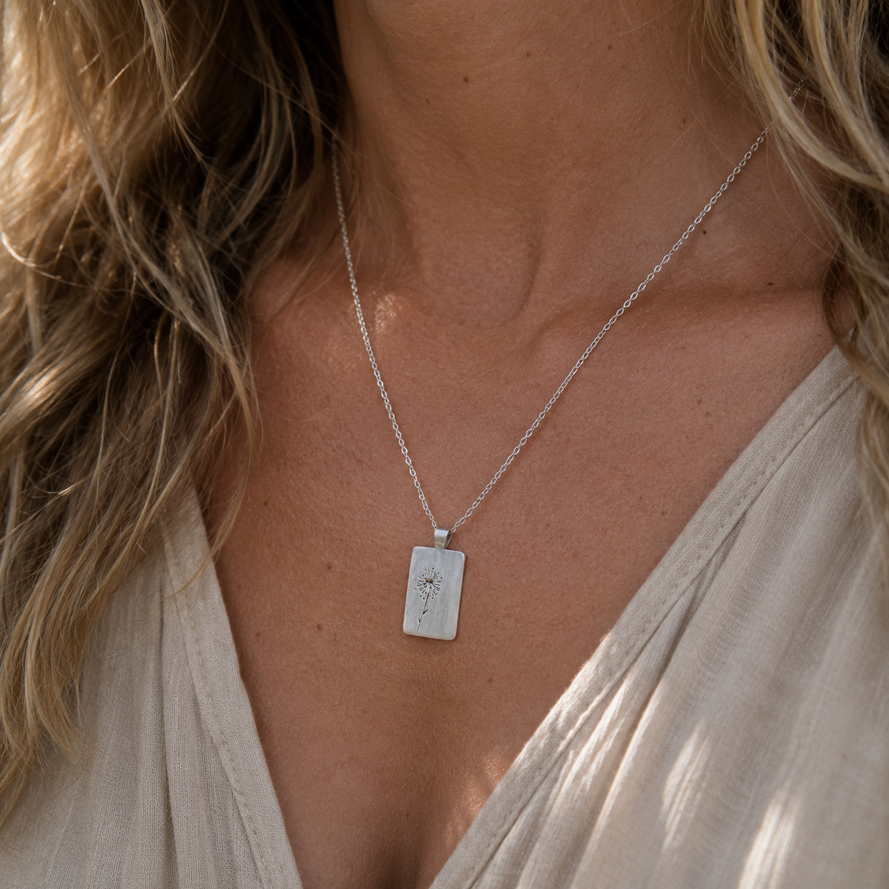 Wishes on the Wind Necklace (Sterling Silver)