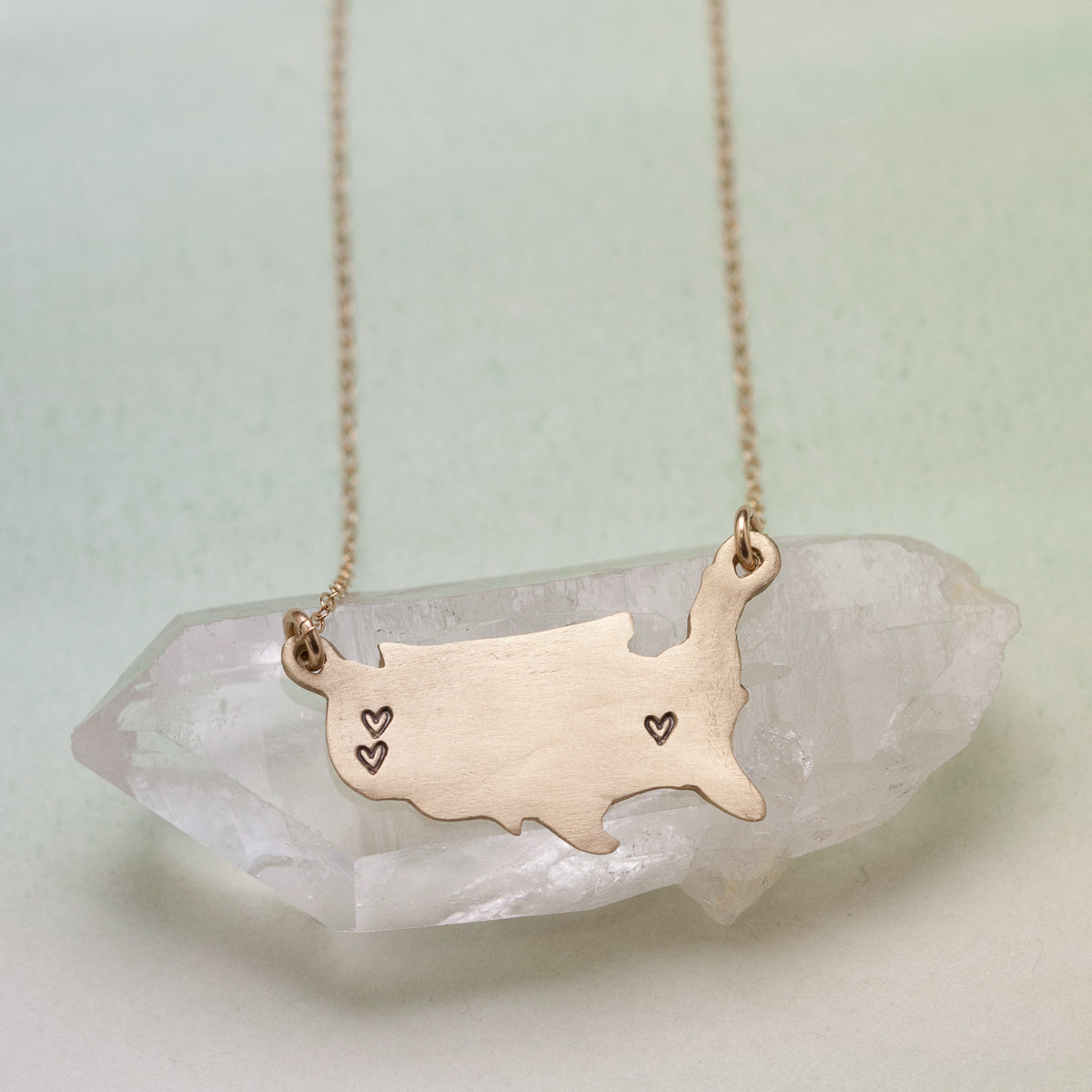 State of My Heart Necklace (9K Solid Gold)