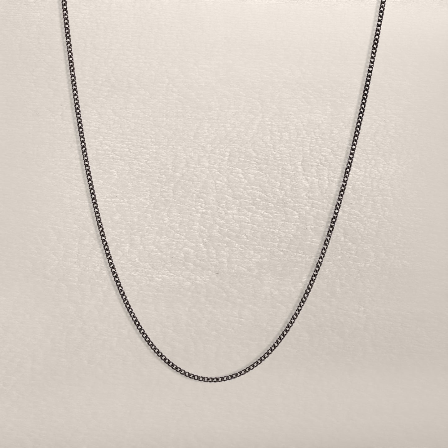 Curb Chain (Matte Gunmetal-Plated Sterling)