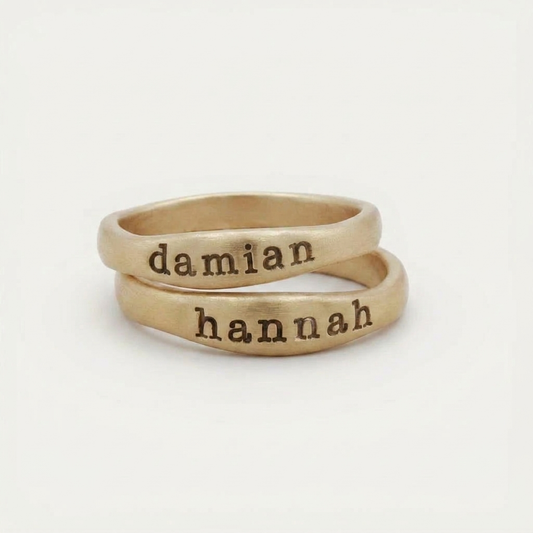 Gold Stacking Ring (14K Solid Gold)