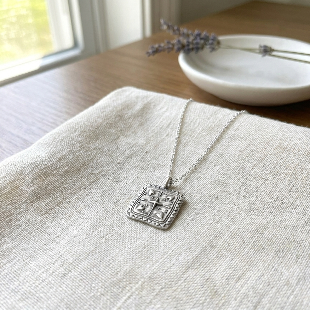 Free Gift - Four Corners Of Love Necklace (Pewter) - Lisa Leonard Designs