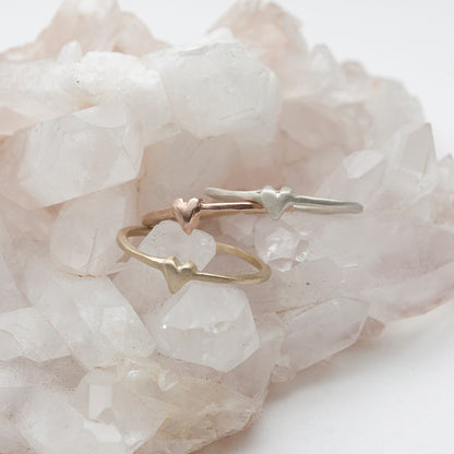 Sweet Love Ring - One Heart (9K Solid Gold)