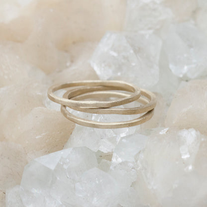 Skinny Stacking Ring (9K Solid Gold)
