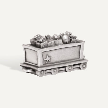 Presents and Teddy Bear Train Car (Pewter)