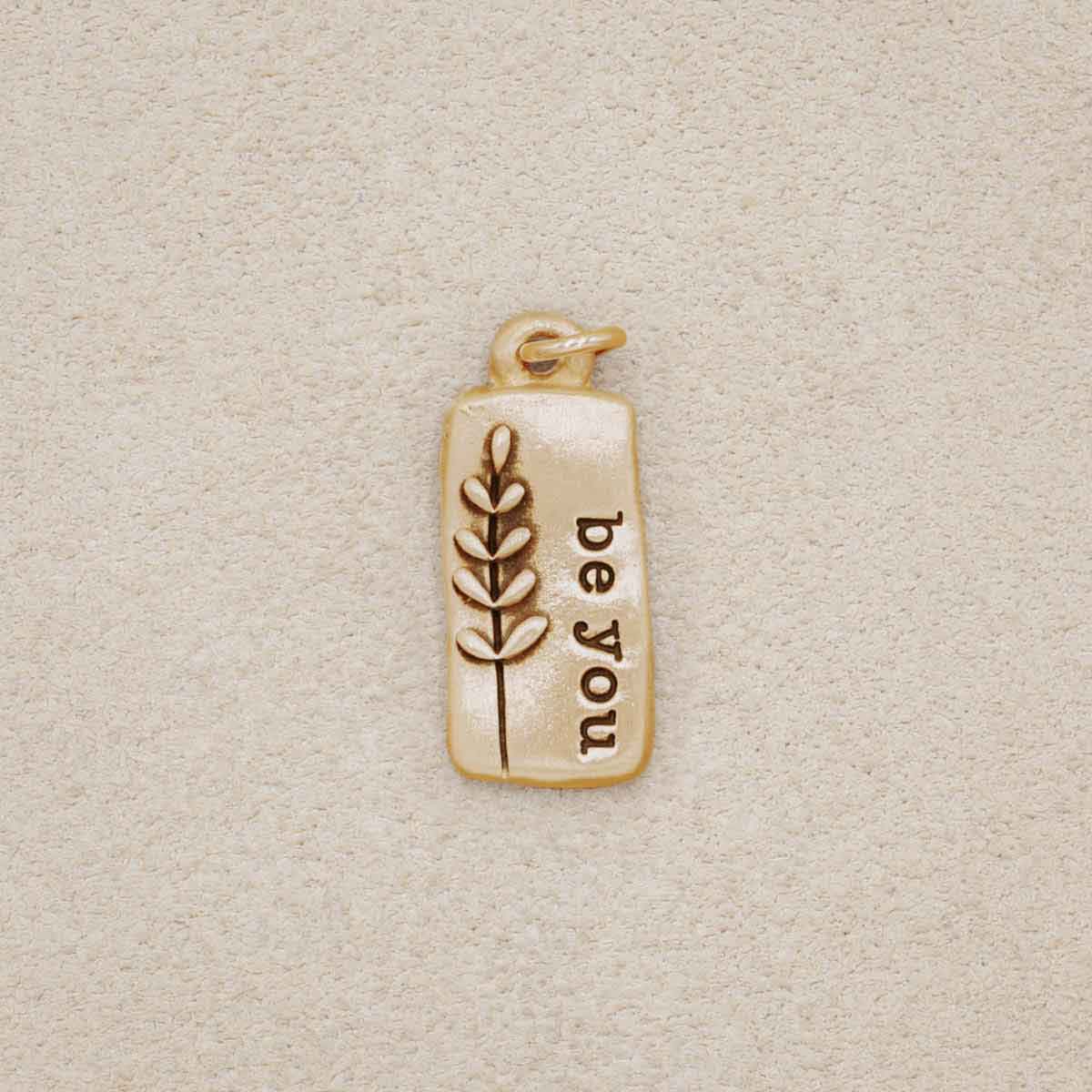 Leaf Charm {10K Solid Gold}