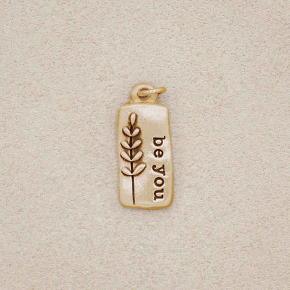 Leaf Charm {10K Solid Gold}