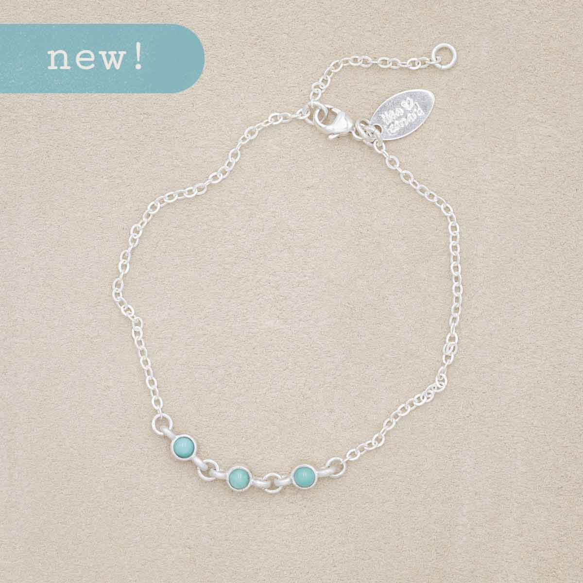 Lighthearted Turquoise Bracelet {Sterling Silver}