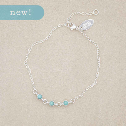 Lighthearted Turquoise Bracelet {Sterling Silver}