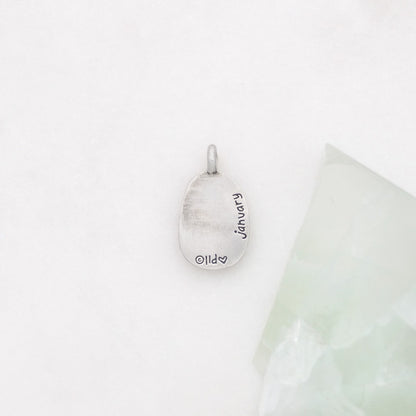 January Birth Flower Charm (Sterling Silver)