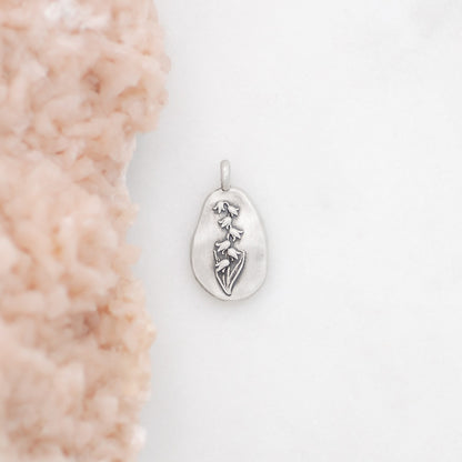 May Birth Flower Charm {Sterling Silver}