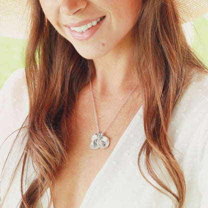June Birth Flower Necklace (Sterling Silver)