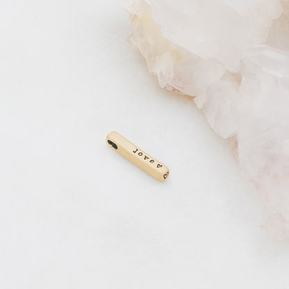 Word of the Year Charm - 1 Side (9K Solid Gold)