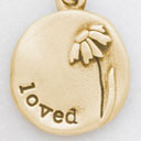 Daisy Charm {14K Solid Gold}