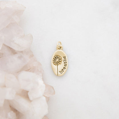 Dandelion Charm (9K Solid Gold)
