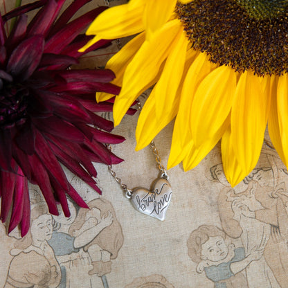 Brave Love® Emblem Necklace (Pewter)