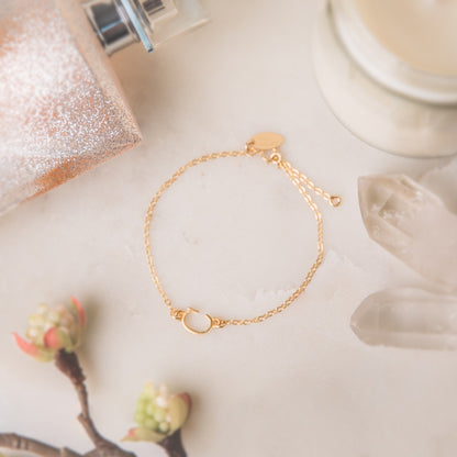 My Monogram Bracelet {14K Solid Gold}