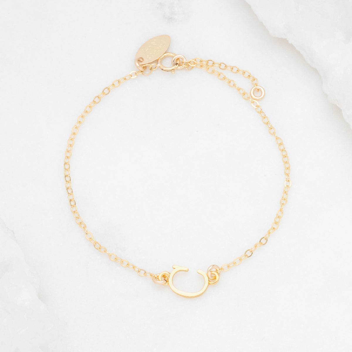 My Monogram Bracelet {14K Solid Gold}