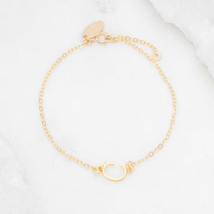 My Monogram Bracelet {14K Solid Gold}