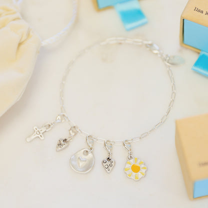 Full of Love Bracelet Charm (Sterling Silver)