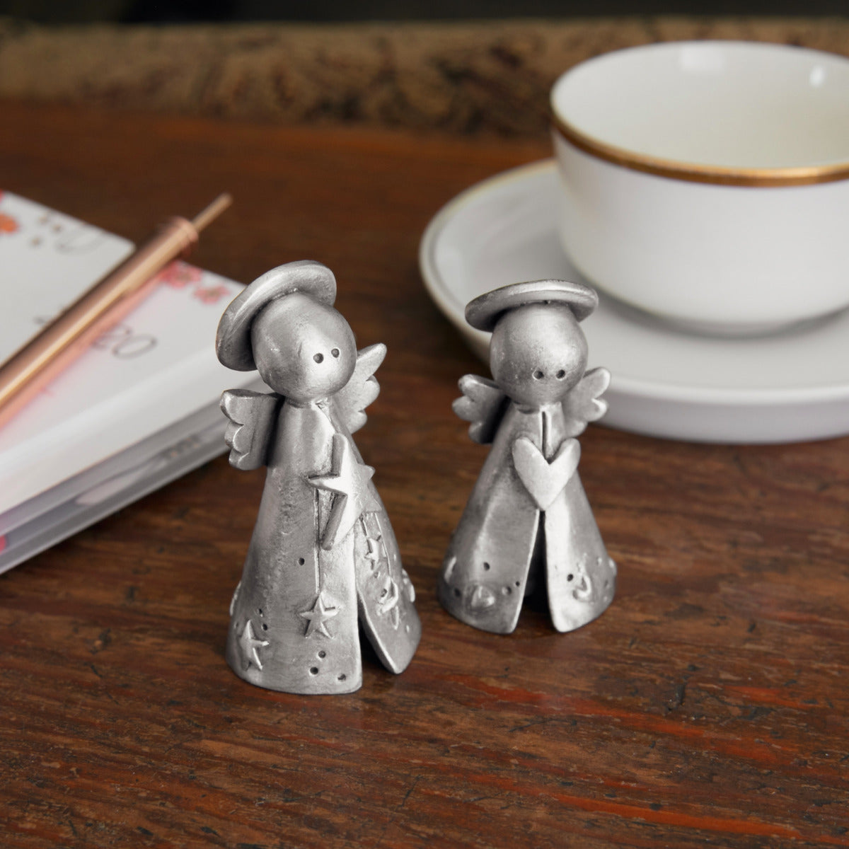 Angels on High Figurine Set (Pewter)