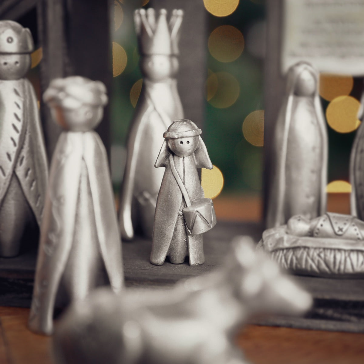 Little Drummer Boy + Ox Figurine Set (Pewter)