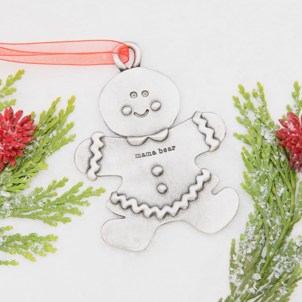 Gingerbread Mom Ornament (Pewter)