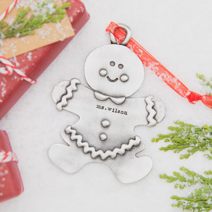 Gingerbread Mom Ornament (Pewter)