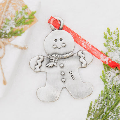 Gingerbread Boy Ornament (Pewter)