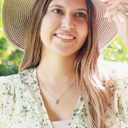 Birthstone Bloom Necklace (Sterling Silver)