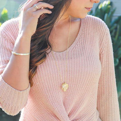 Storyteller Necklace (14K Solid Gold)