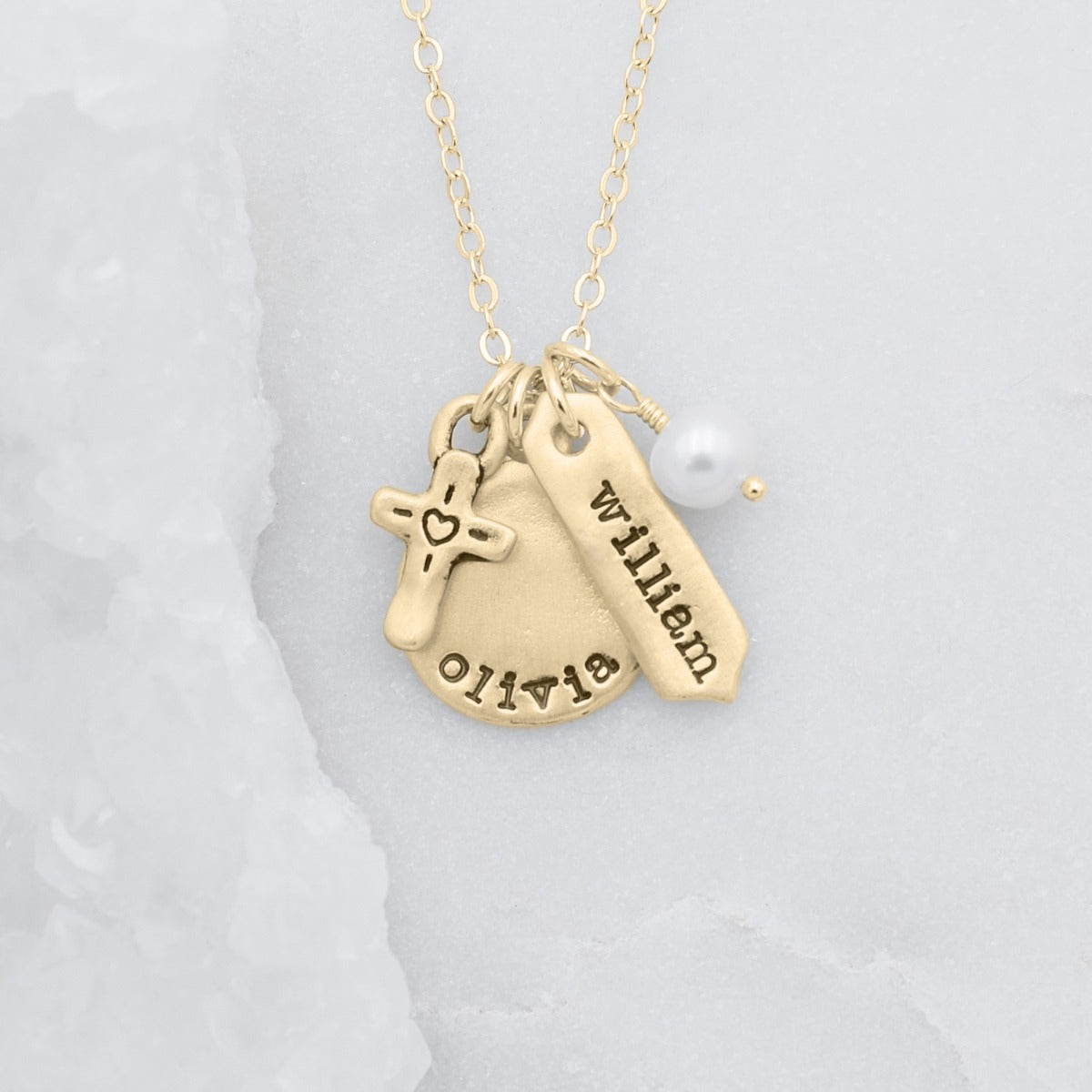 Storyteller Necklace (14K Solid Gold)