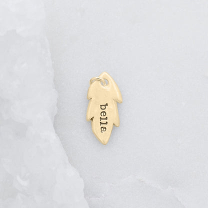 Feather Tag (9K Solid Gold)