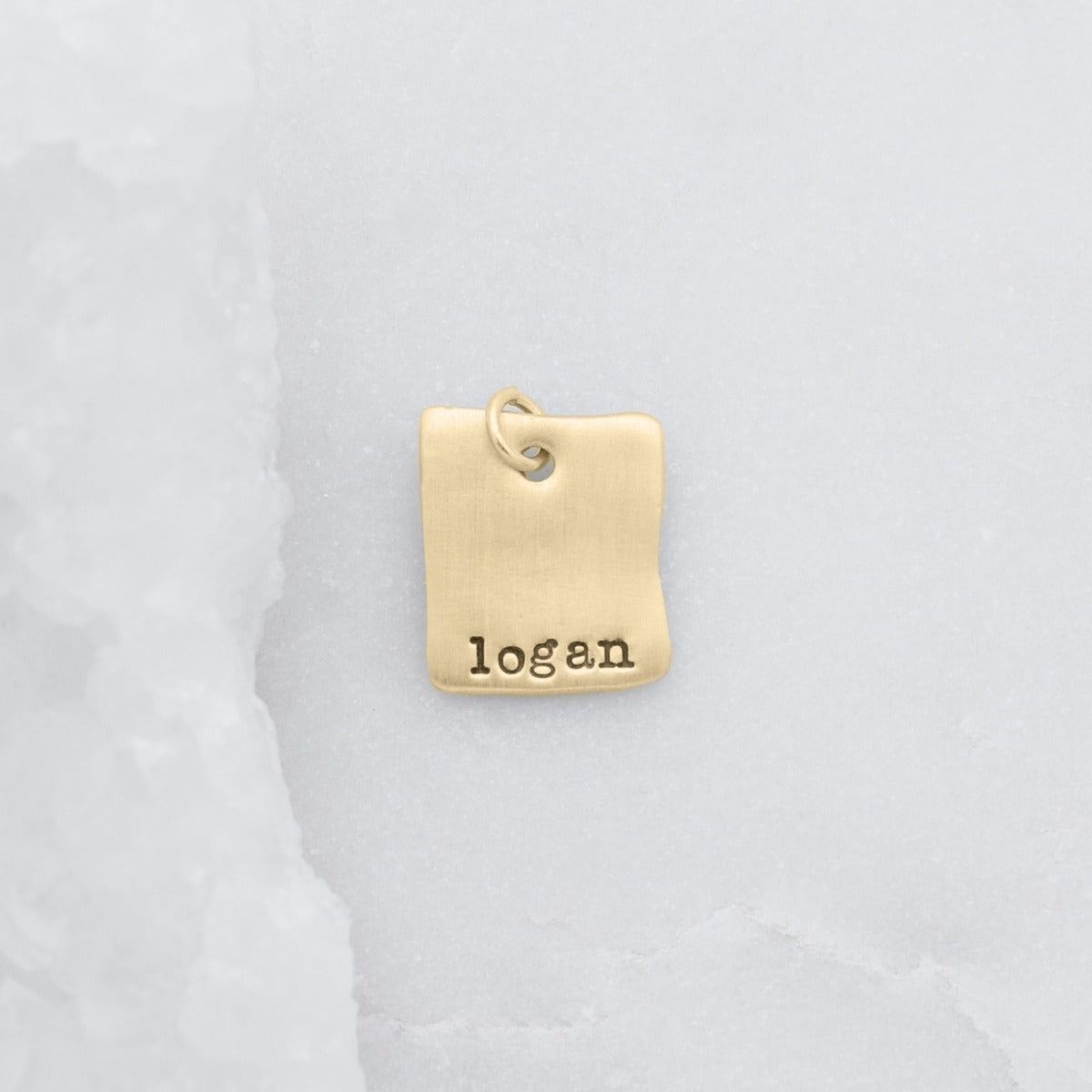 Square Tag {10K Solid Gold}