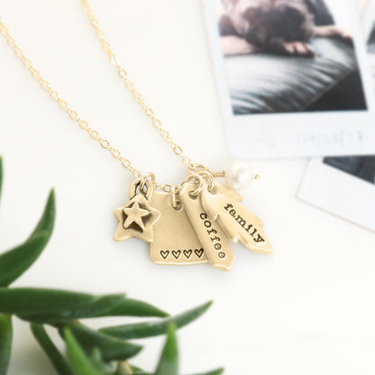 Storyteller Necklace (14K Solid Gold)