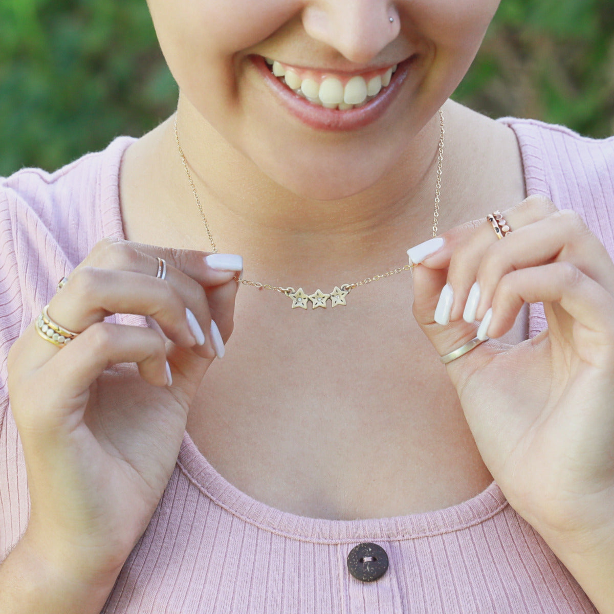 Your Spark Necklace {14K Solid Gold}