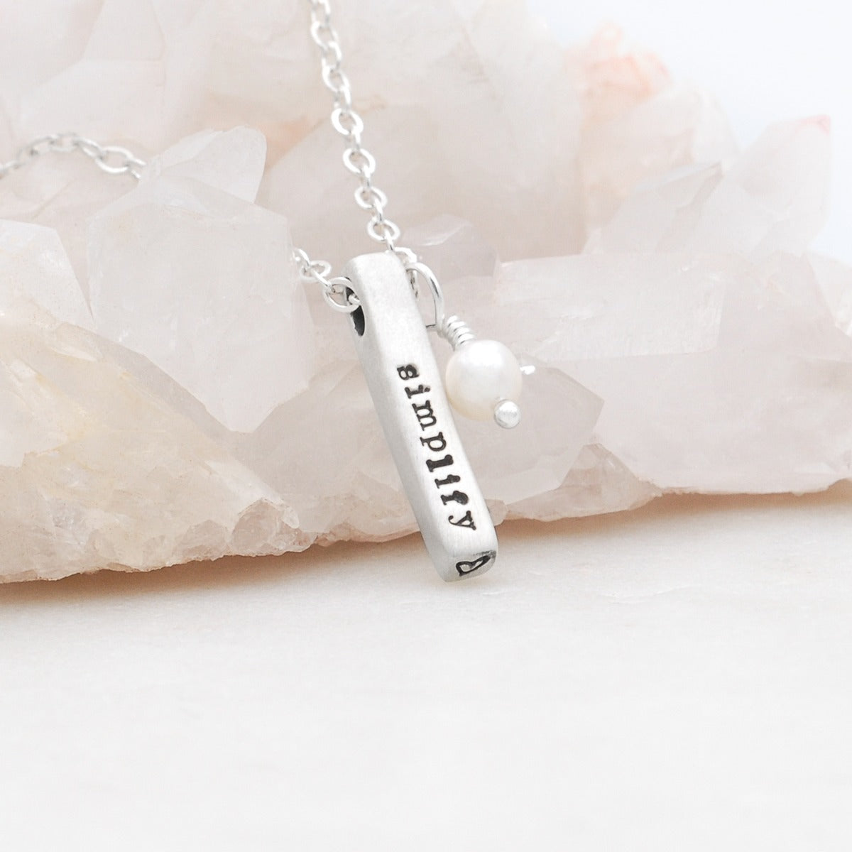 Word of the Year Necklace - 4 Sides (Sterling Silver)