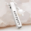 Word of the Year Necklace - 4 Sides (Sterling Silver)
