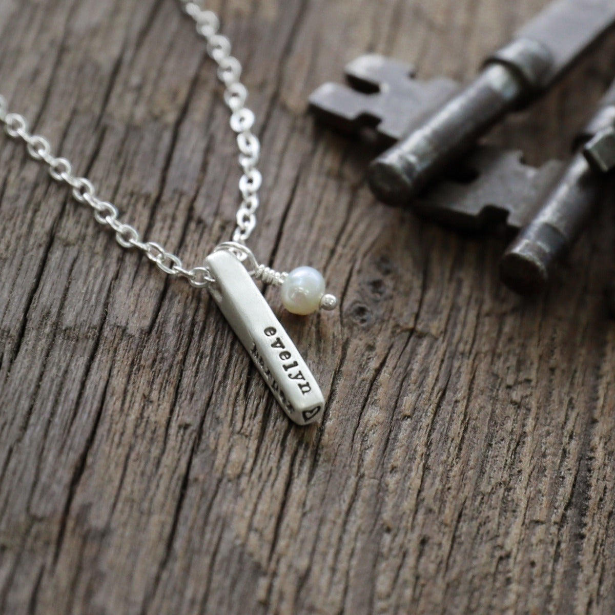 Word of the Year Necklace - 4 Sides (Sterling Silver)