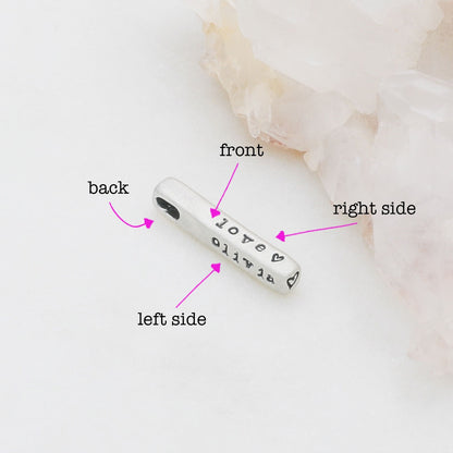 Word of the Year Charm - 4 Sides (Sterling Silver)