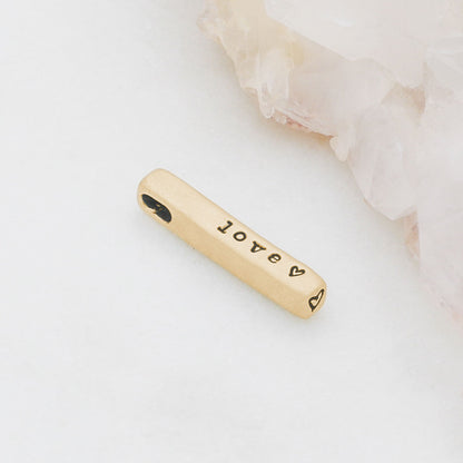 Word of the Year Charm - 2 Sides {10K Solid Gold}