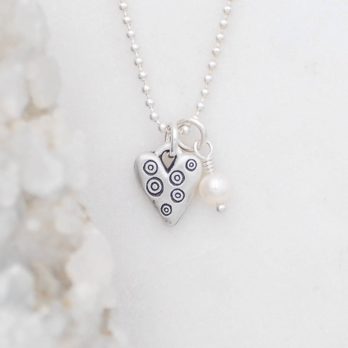 Light + Bright Hearts Necklace (Sterling Silver)