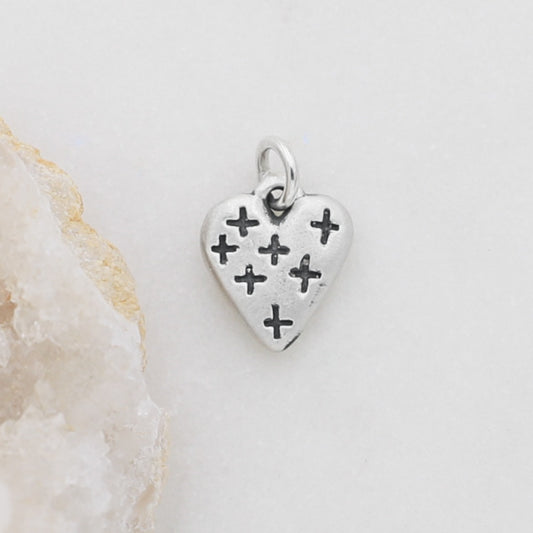It Adds Up Heart Charm (Sterling Silver)
