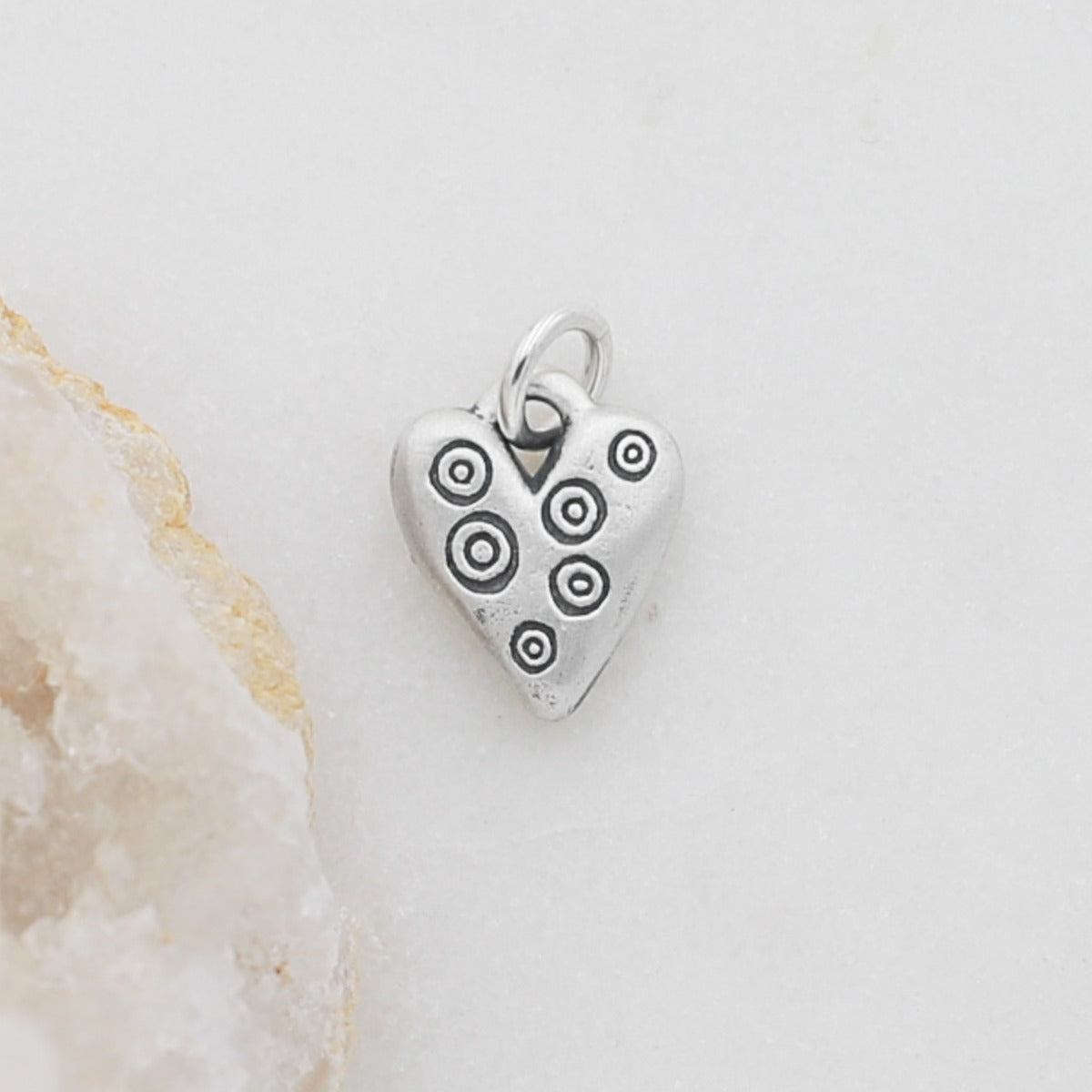 Hugs Heart Charm (Sterling Silver)