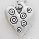 Hugs Heart Charm (Sterling Silver)