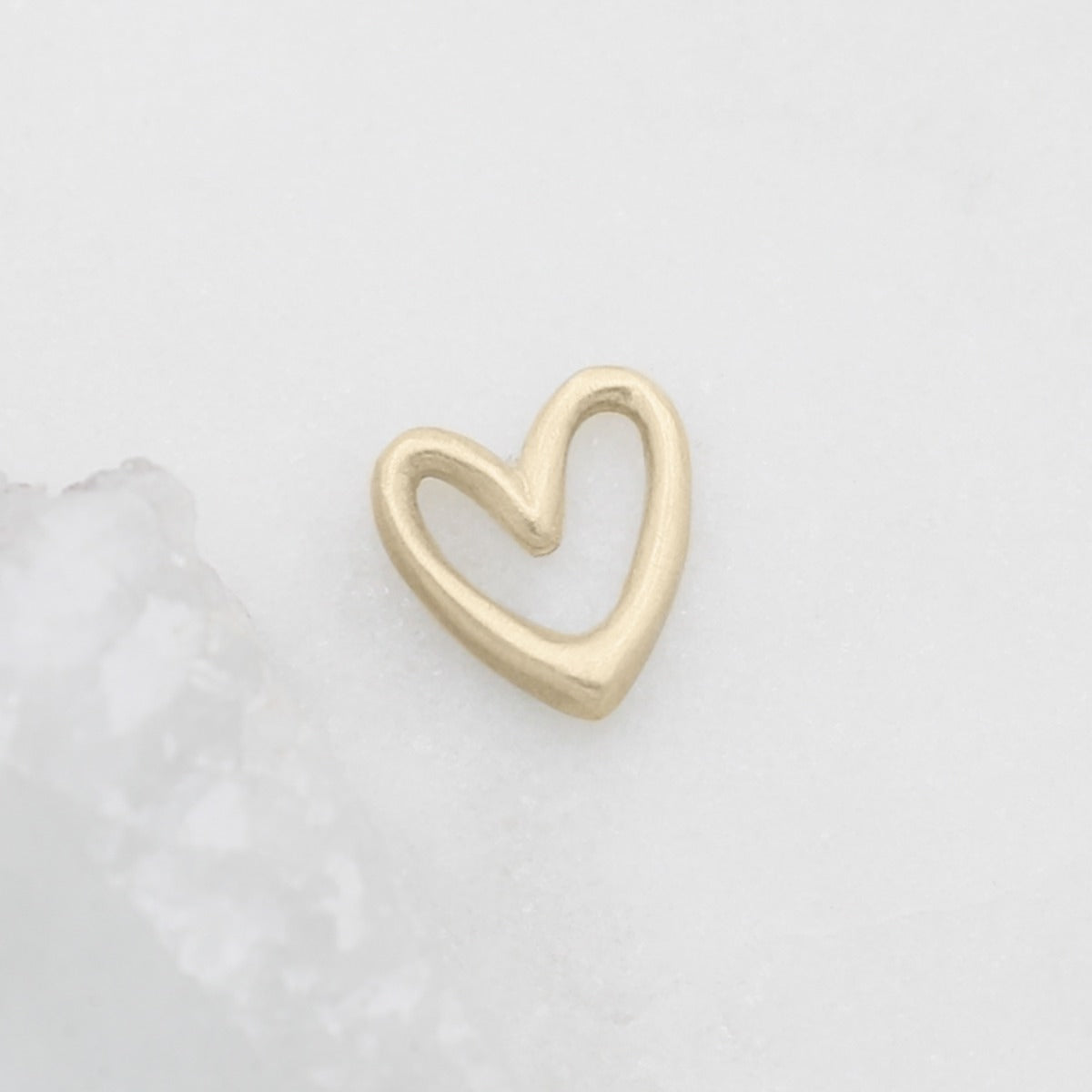 Love Grows 1/2" Heart charm {10K Solid Gold}