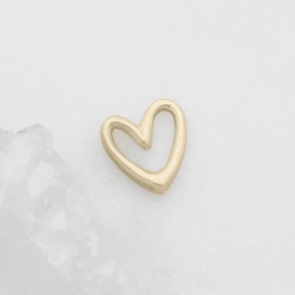 Love Grows 1/2" Heart charm {10K Solid Gold}